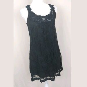 Women small shift dress lace black. Cocktail party
